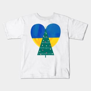 Christmas with Ukraine Kids T-Shirt